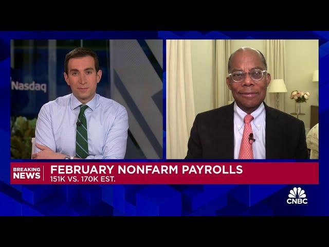 Roger Ferguson on February jobs report: A 'so far, so good' relief kind of number