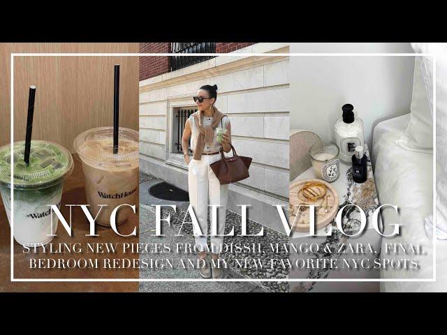 NYC FALL VLOG | DISSH, MANGO, ZARA, AND DEMELLIER LONDON STYLING & NEW-TO-ME NYC SPOTS | Léana Esch