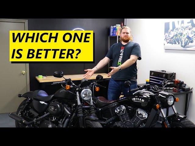 American Cruiser Comparison! (Indian Scout vs. Harley Davidson Sportster 883)