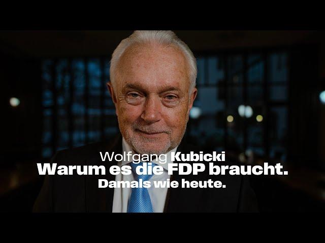 Warum es die FDP braucht. Damals wie heute. | Wolfgang Kubicki