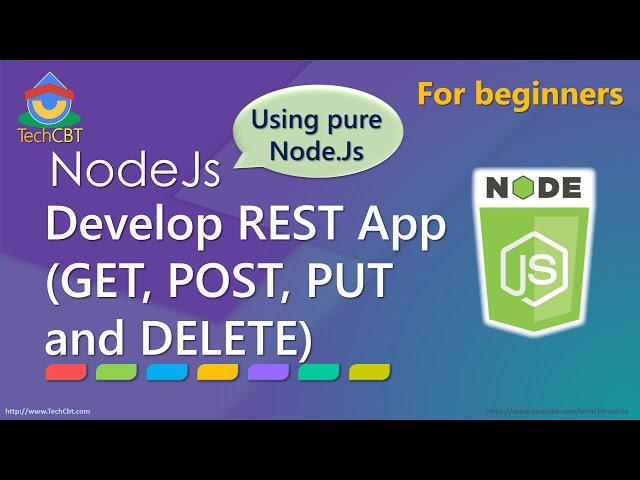 Develop complete REST service app using pure Node.js (GET, POST, PUT and DELETE)