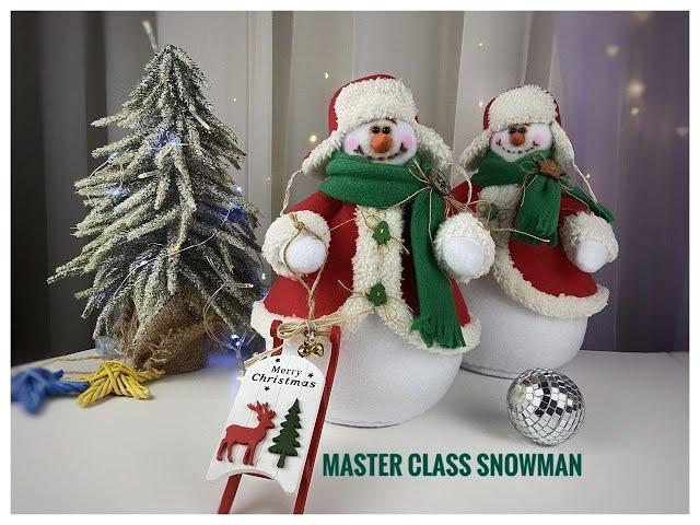 Snowman Christmas New Year DIY HandMade + Pattern Etsy