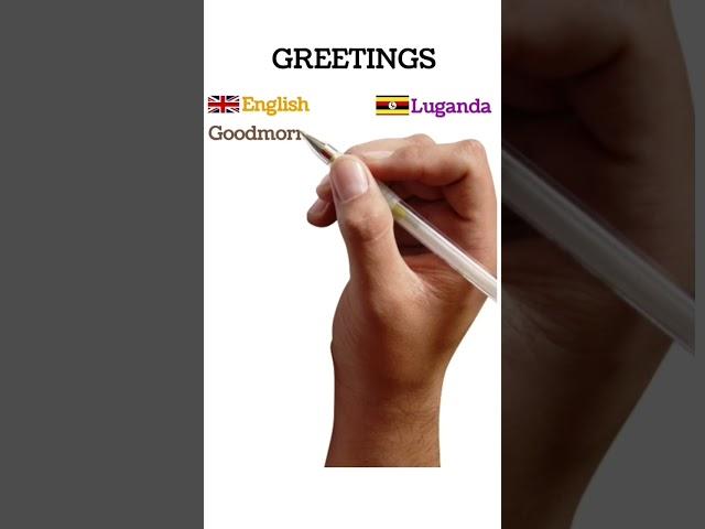 Greetings in Luganda English  #learn  #buta #language