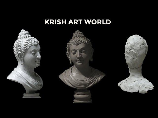 Gandhara style Buddha ||@sculpture full making video || #Sculpting#Gandharabuddha #buddhatutorial#