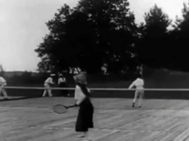 Grand Duchesses Maria & Anastasia Romanov Playing Tennis Footage