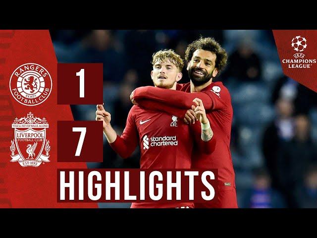 HIGHLIGHTS: Rangers 1-7 Liverpool | Salah hat-trick as Reds comeback to hit SEVEN!