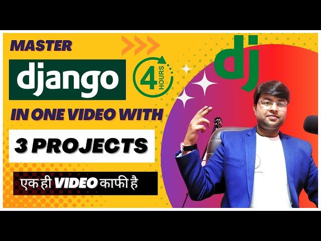  Django Framework Tutorial with 3 Projects in single video | Hindi | @LearnCodeWithDurgesh