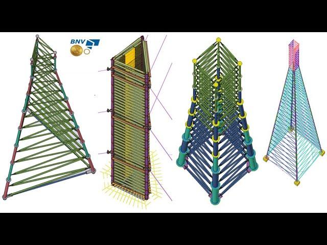 Tekla API Advance - 120 - Guy Mast Towers - Part 1 - Main Legs