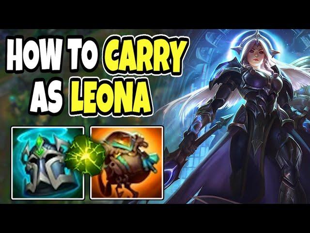 Challenger support shows you how to carry as LEONA | Leona support | 14.9 League of Legends