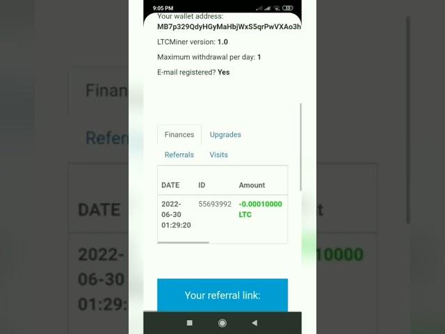 Litecoin miner payment proof