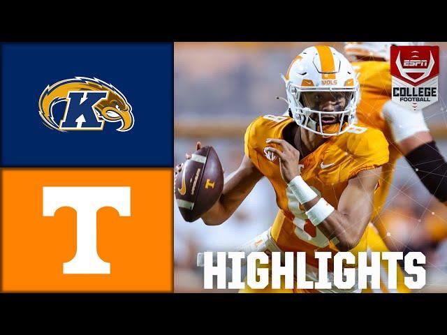 Kent State Golden Flashes vs. Tennessee Volunteers | Full Game Highlights | ESPN College Football