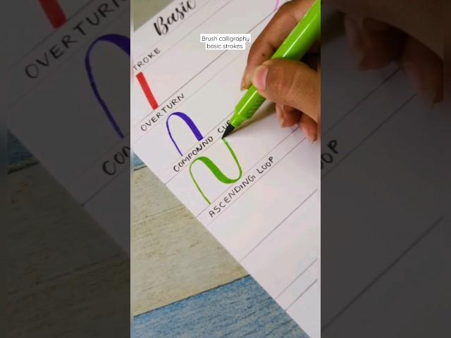 calligraphy for beginners| basic strokes| #calligraphyart  #diywithritz#calligraphyforbeginners