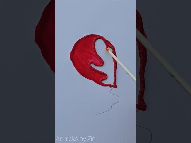 Red Ballon art . #red #Ballon #diy #shortsvideo #viralvideo