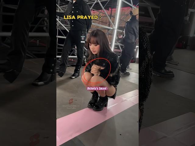 Lisa always prays before going on stage!!  #blackpink #lisa