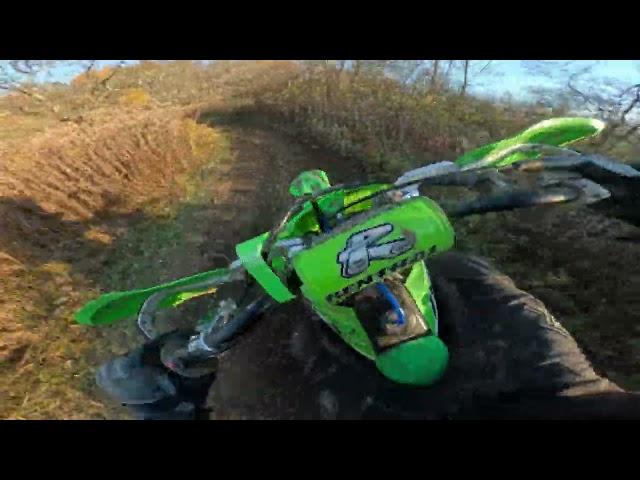 blew up my kx125!! backward facing go pro