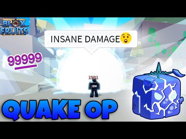 THIS DEADLY QUAKE ONE SHOT COMBO IS OP!!| Quake Combo Blox Fruit |