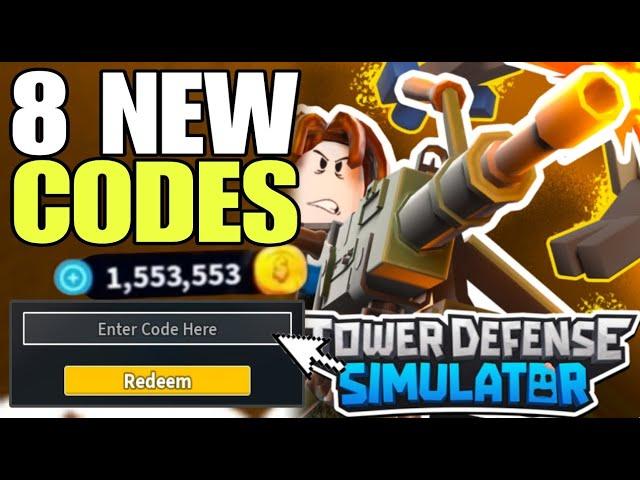 *NEW UPDATE* ROBLOX TOWER DEFENSE SIMULATOR CODES 2024 | TOWER DEFENSE SIMULATOR CODE