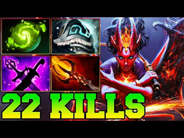 22 Kills QOP Dota 2 Mid - Best Queen Of Pain Dota 2 Pro Gameplay Guide Build 7.36