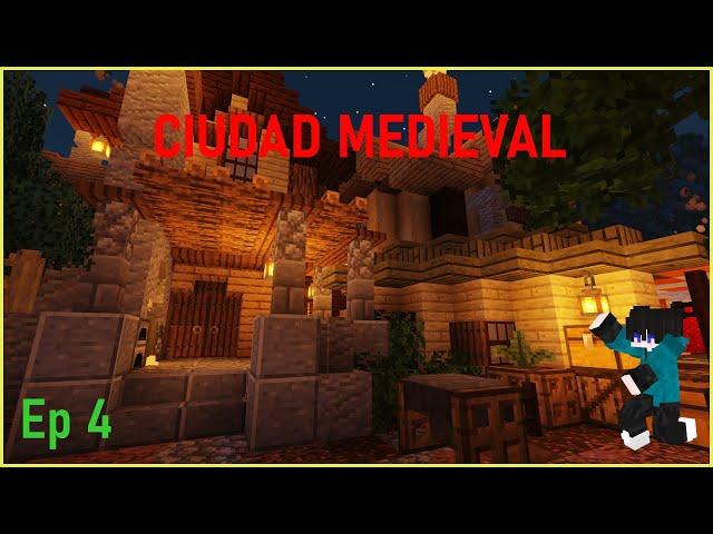 ÉPICA CIUDAD MEDIEVAL en Minecraft (TimeLapse). Ep4: Casas variadas