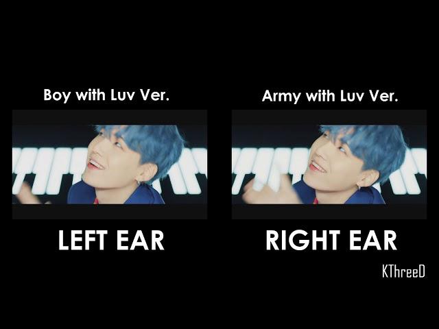 [SPLIT AUDIO Comparison] BTS - Boy With Luv feat. Halsey' [Original vs Army With Luv Ver.]