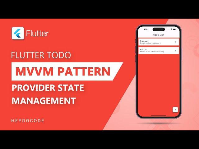 Flutter Todo App using Rest API | MVVM | Provider | Best Practices | CRUD