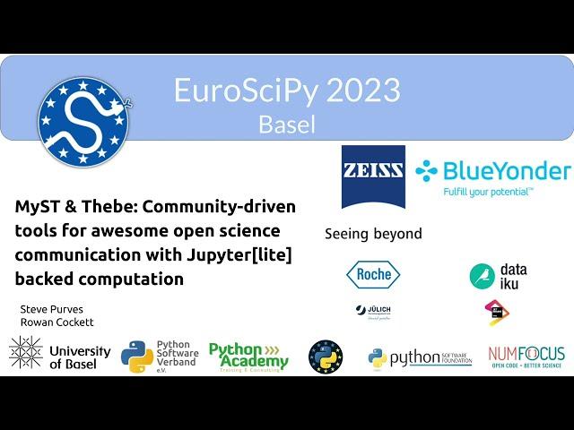 EuroSciPy 2023 - MyST & Thebe