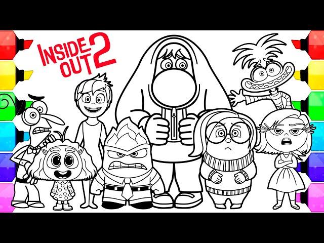 Inside Out 2 Coloring Pages NEW / How to Color All  Characters from Inside Out 2 / NCS MUSIC