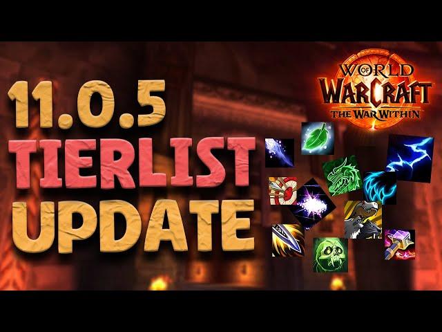 RANKING ALL SPECS & CLASSES IN MYTHIC+ | 11.0.5 PATCH UPDATE | The War Within