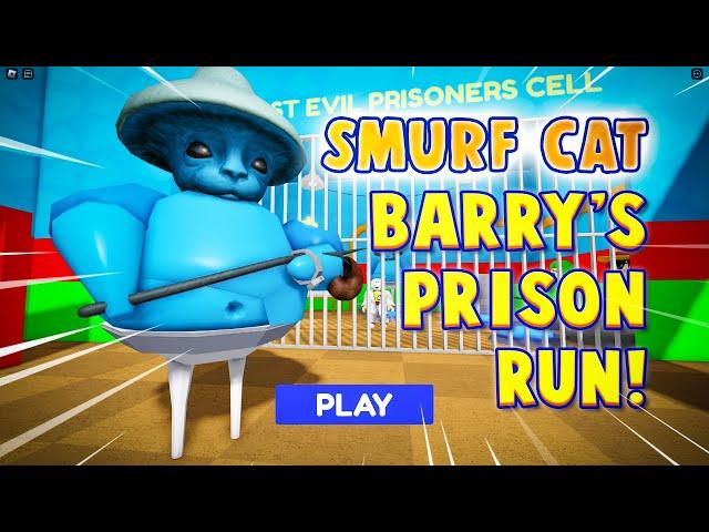 NEW Smurf Cat Barry's Prison Run!  | Roblox First Person Obby Escape Jumpscare