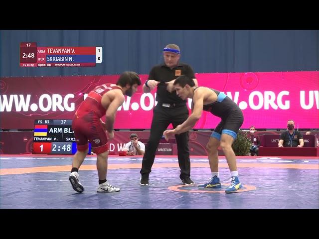 1/8 FS - 65 kg: V. TEVANYAN (ARM) v. N. SKRIABIN (BLR)