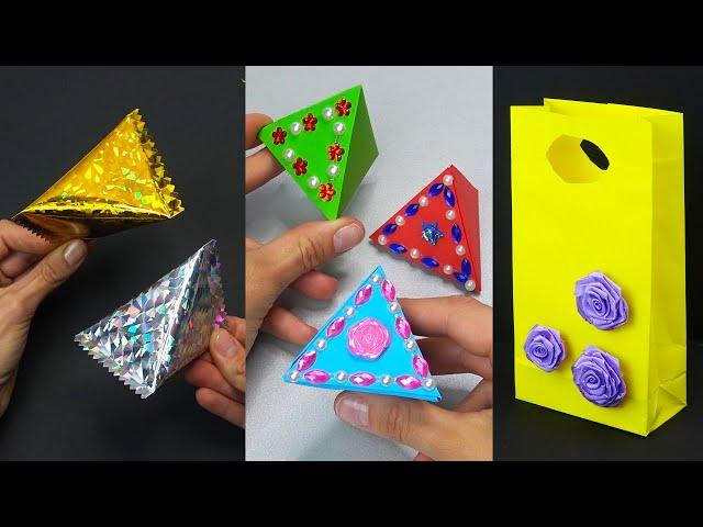 6 CRAFT IDEAS | Amazing GIFT BOXS of 1 sheet of paper | DIY GIFT BOX