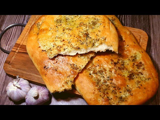 Итальянская ФОКАЧЧА с Чесноком! & Italian FOCACCIA with Garlic!