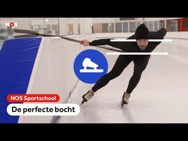 Hoe schaats je de PERFECTE BOCHT?️ | NOS Sportschool met Mark Tuitert | NOS Sport