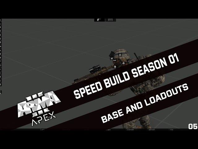 ► ARMA 3 SPEEDBUILD  ◄ EDEN EDITOR S01E05: BASE AND LOADOUTS [2019] [RESHMANN/DESERT MAP]