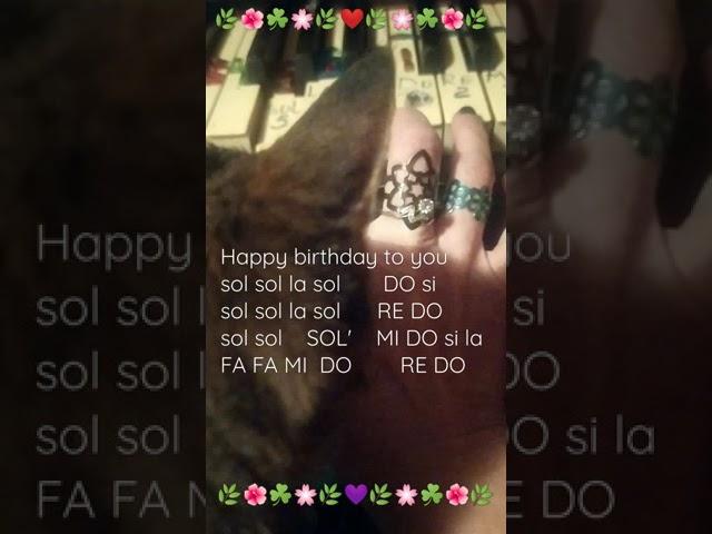 How to play on the piano song Happy birthday to you.Notes. sol sol la sol DO si,sol sol la sol RE DO