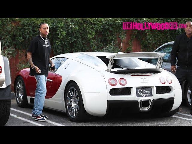 Tyga Macks On Girls While Flexing Hard In His New Bugatti At Tocaya On The Sunset Strip