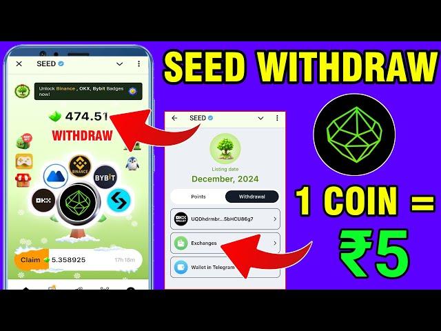 Seed Airdrop Claim And Withdraw | Seed Airdrop Price ? | Seed Airdrop Criteria