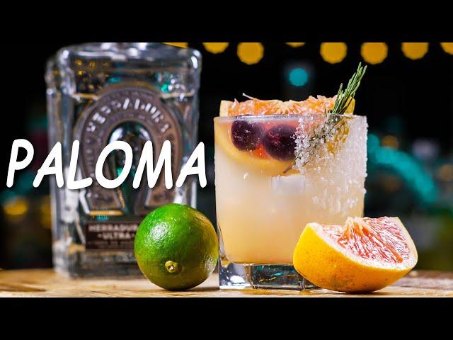 How to Make The Best Paloma Cocktail. Drink Ingredients and Recipe.