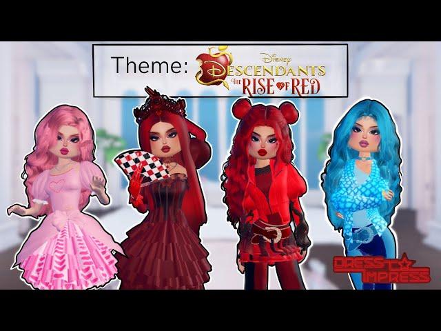 BUYING DESCENDANTS *RISE OF RED* THEMES IN DRESS TO IMPRESS + FREE VIP