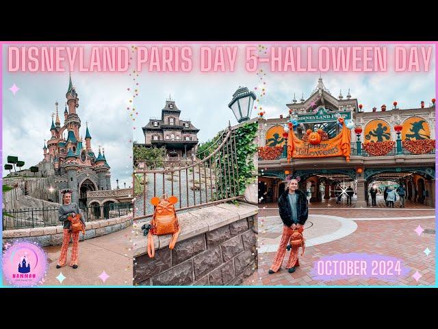 Disneyland Paris Day 5 Vlog Last Day Disneyland Park Halloween Decor Eurostar Travel October 2024