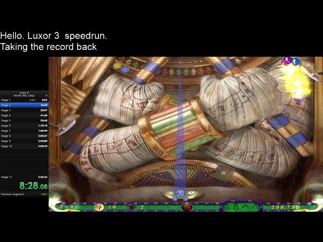 Luxor 3 Speedrun World Record 3:25:53