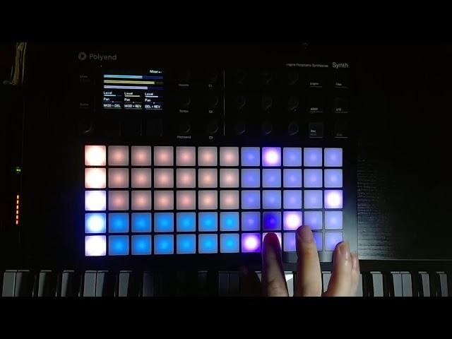 Polyend Synth creating 8 voice patches/presets