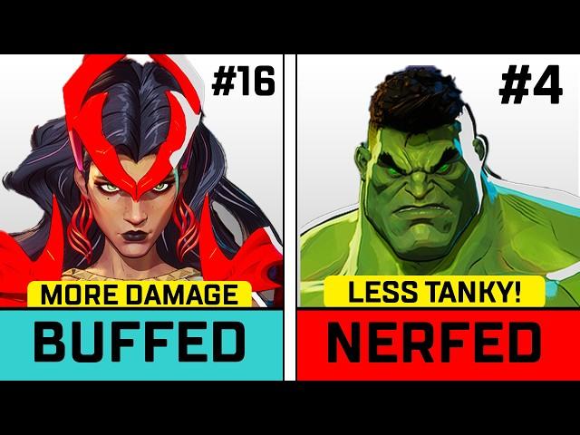 All 24 Marvel Rivals Season 1 Buffs & Nerfs! - Gameplay Showcase With Patch Notes