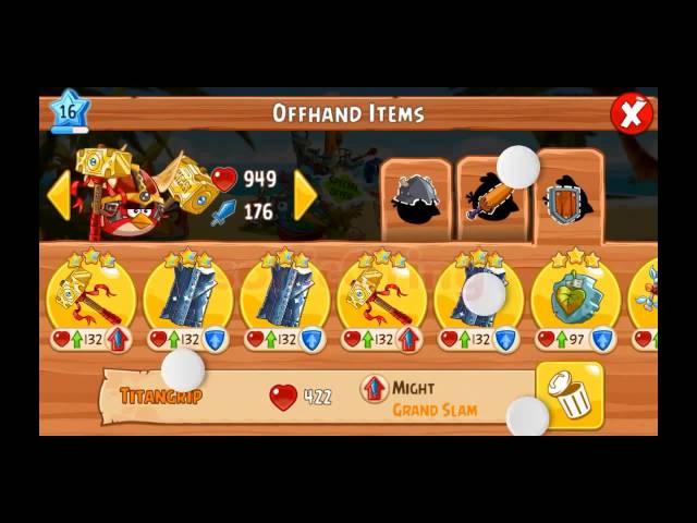 List of All Angry Birds Epic Set Item : Weapons + Offhand Items Set Bonus Stats