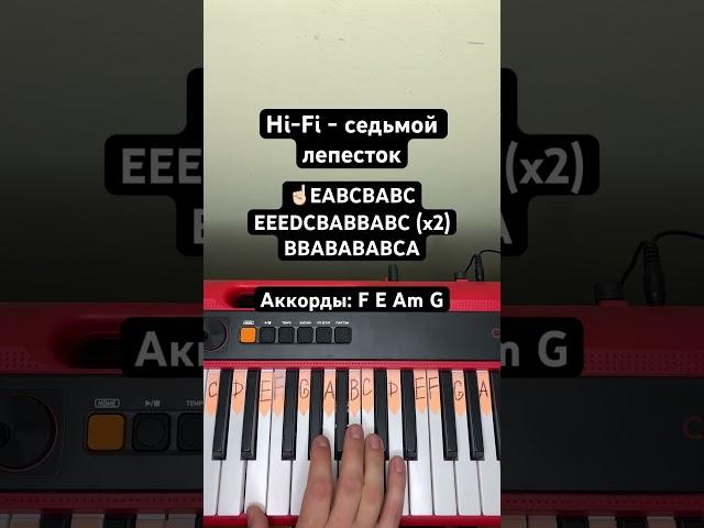 Hi-Fi седьмой лепесток на пианино. #howtoplay #pianotutorial