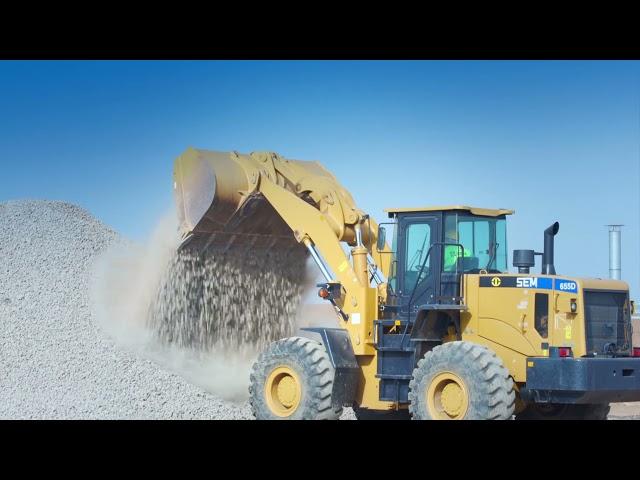 SEM655D Wheel Loader Walkaround Trailer