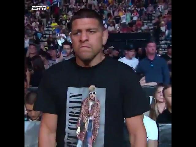 Crowds Reaction Seeing Nick Diaz In Attendance Supporting His Bro Nate Diaz