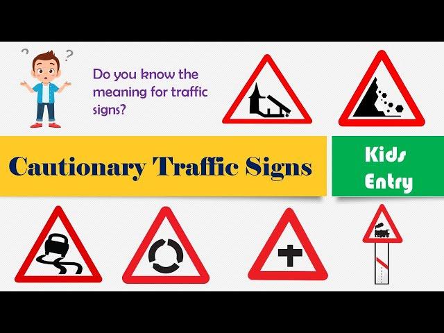 Important Traffic Signs - Cautionary Traffic Sign | traffic signs | Traffic Signs with meaning