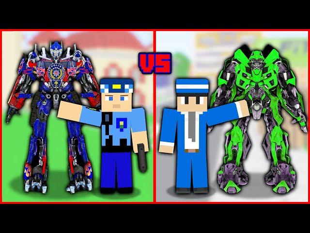 KEREM KOMİSER ROBOT VS KÖTÜ MAFYA ROBOT! - Minecraft ZENGİN FAKİR HAYATI