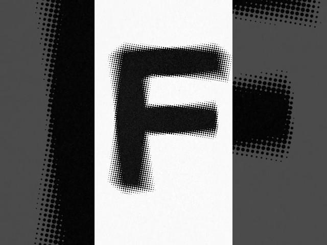 Create Halftone Text Effect In Illustrator #illustrator #texteffect #halftone #graphicdesign #ai